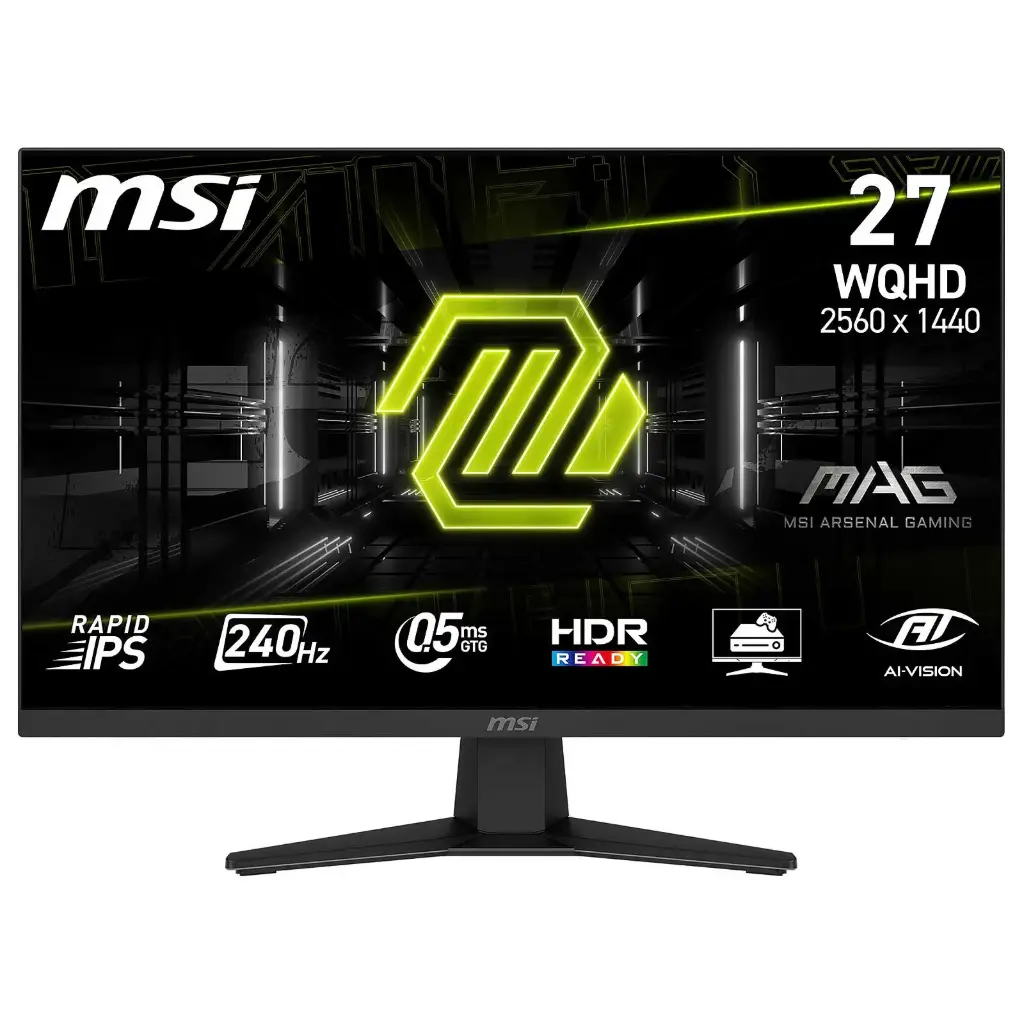 Monitor MSI MAG 274QF X24 27" QHD 240Hz IPS FreeSync HDMI,DisplayPort Negro - Imagen 1